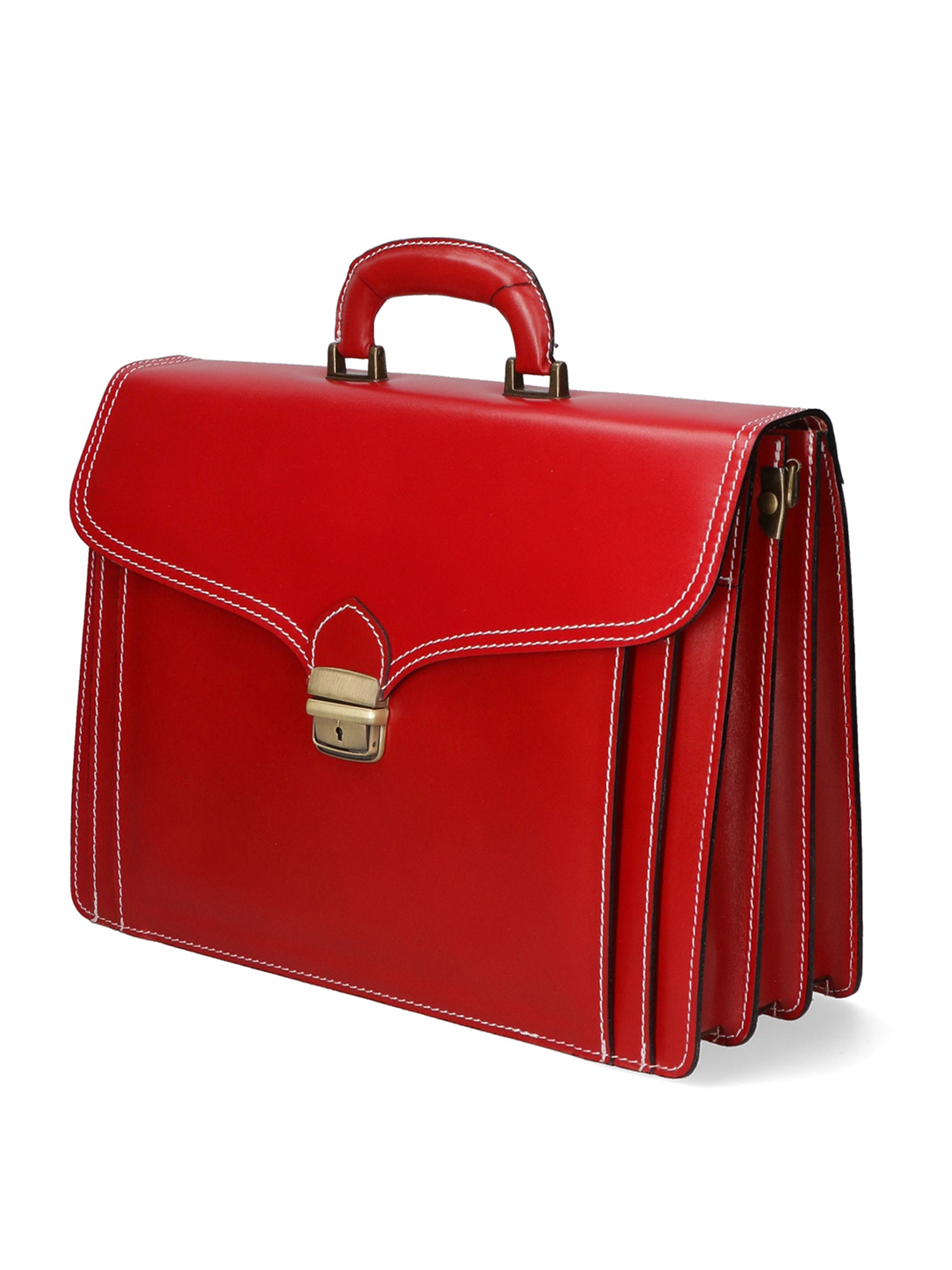 Nevio 7010-ROSSO RED Borsa da lavoro uomo in pelle Gave Lux