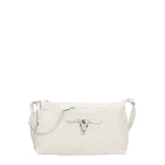 Embera Elite Borsa a tracolla donna Vera pelle scamosciata 8650-BIANCO Gave Lux