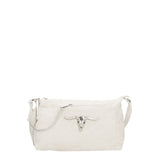 Embera Elite Borsa a tracolla donna Vera pelle scamosciata 8650-BIANCO Gave Lux