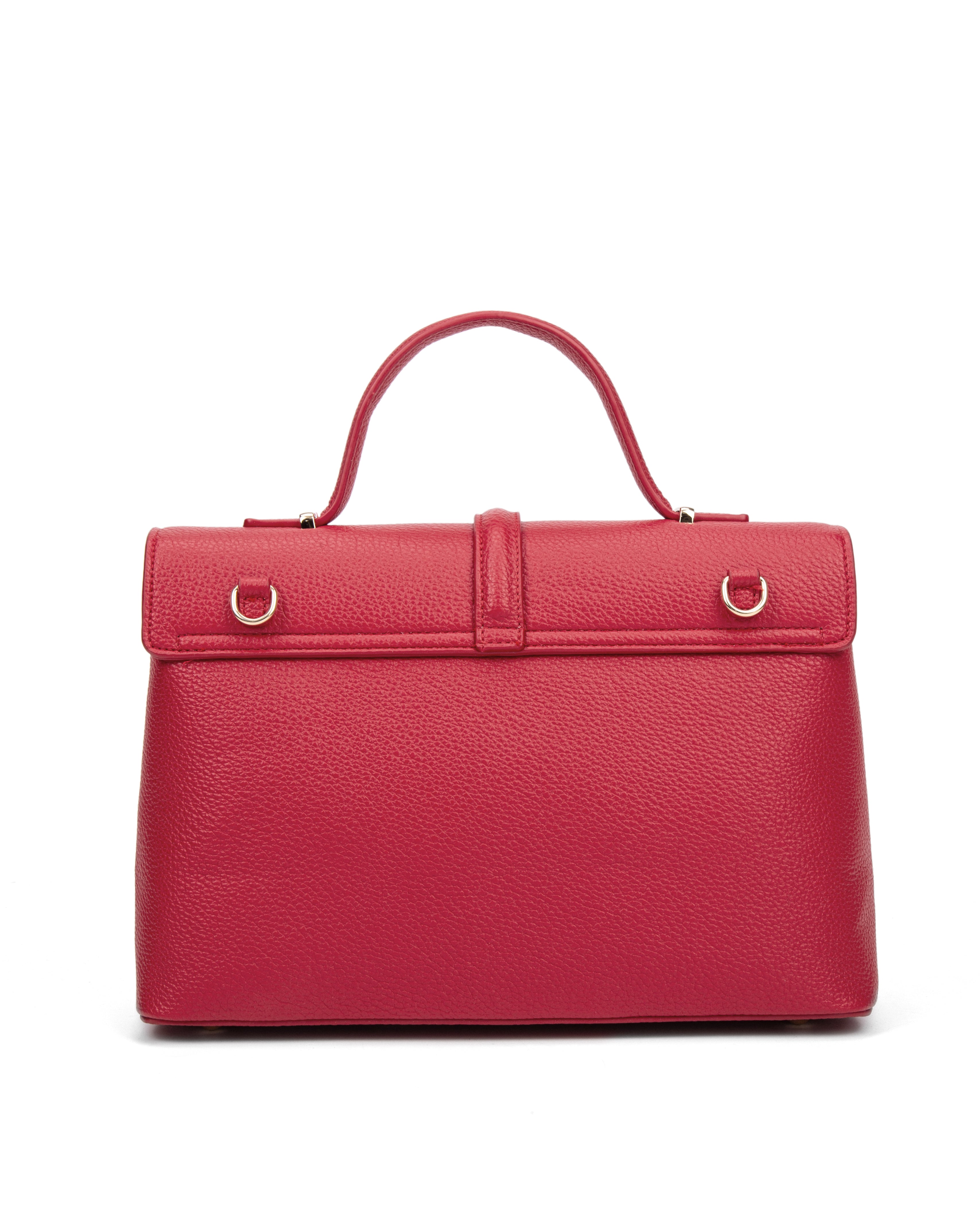 Borsa a mano da donna 100% pelle vegana PU 755-2PT-RED Diana&co