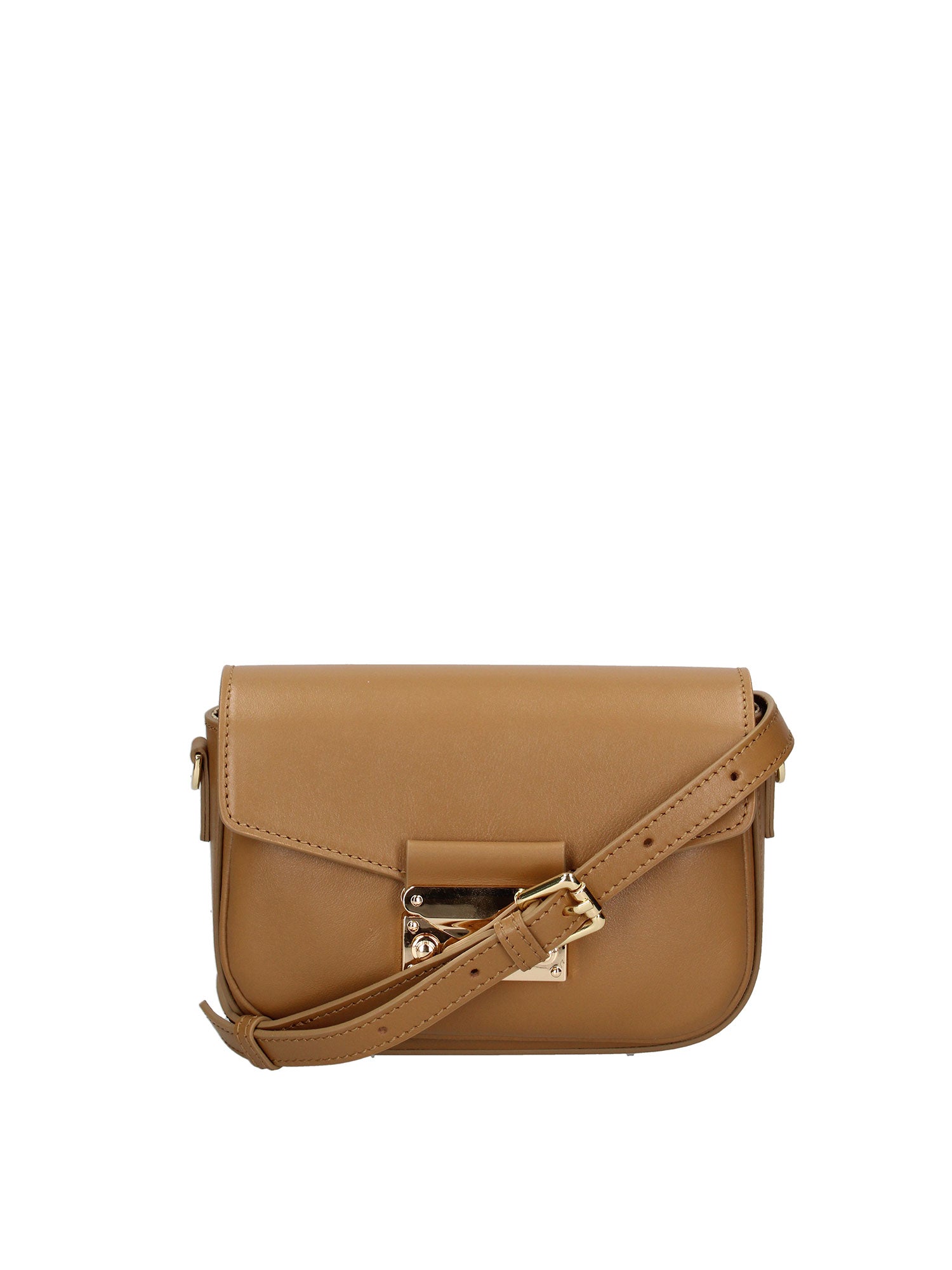 Borsa a tracolla da donna Vera pelle ROB8-SALTED CARAMEL Roberta Rossi