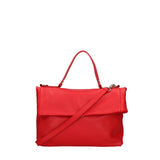 Borsa a spalla da donna Vera pelle 07159-D58 ROSSO FUOCO Viola Castellani