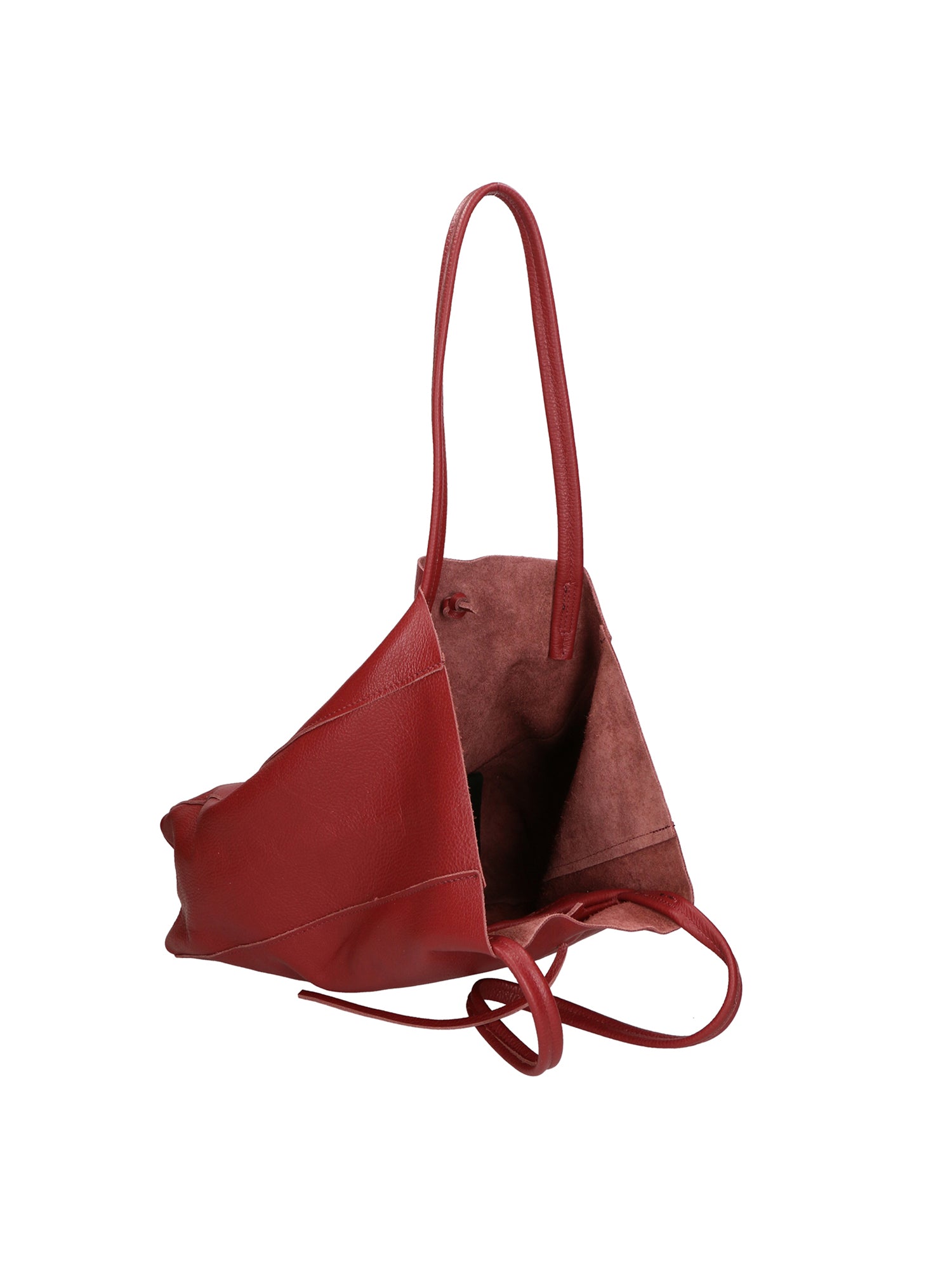 Valentina Borsa a mano da donna 100% pelle 06733-D10 ROSSO SCURO Gave Lux