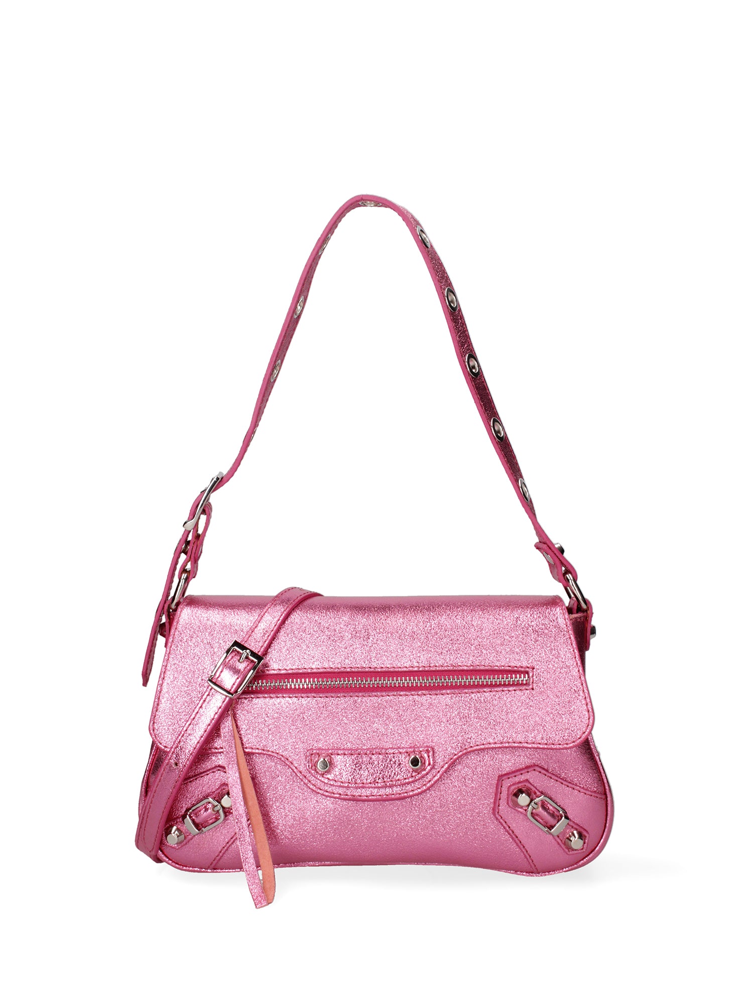 Borsa a spalla da donna Vera pelle 07234-L025 FUXIA CHIARO Roberta Rossi