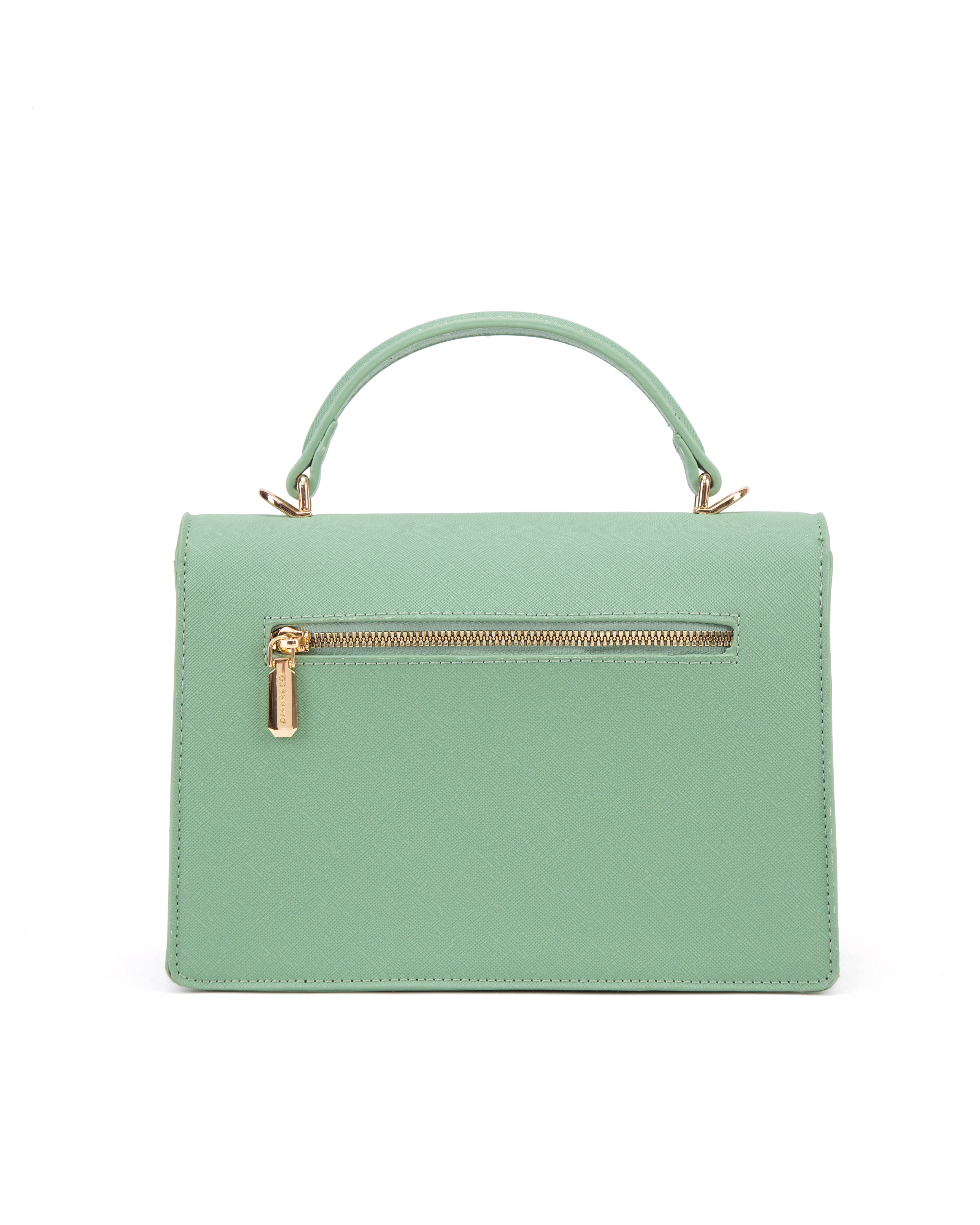 Borsa a mano da donna 100% pelle vegana PU 700-2PT-JADE Diana&co