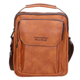 Borsa a tracolla uomo 100% PU Leather PCL3051-BROWN Northampton Polo Club