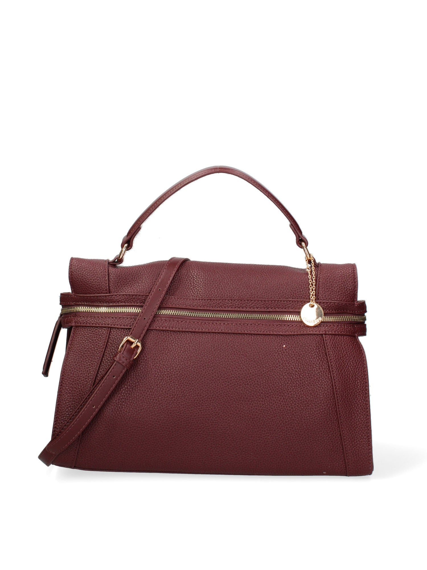Borsa a mano da donna Ecopelle e poliestere 603-3-BORDEAUX Diana&co