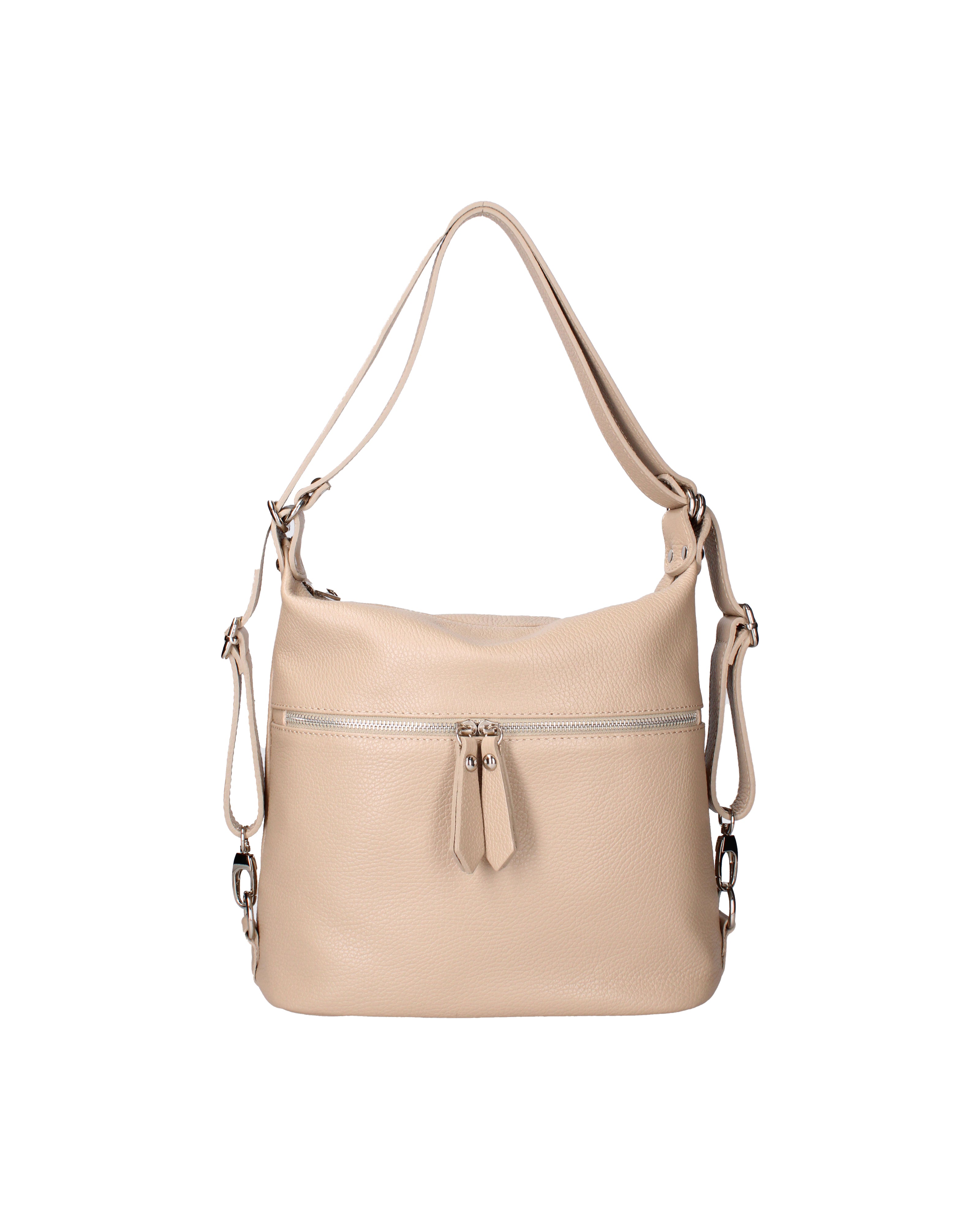 Bianca Borsa a spalla da donna Vera pelle 07136-D05 CAPPUCCINO Viola Castellani