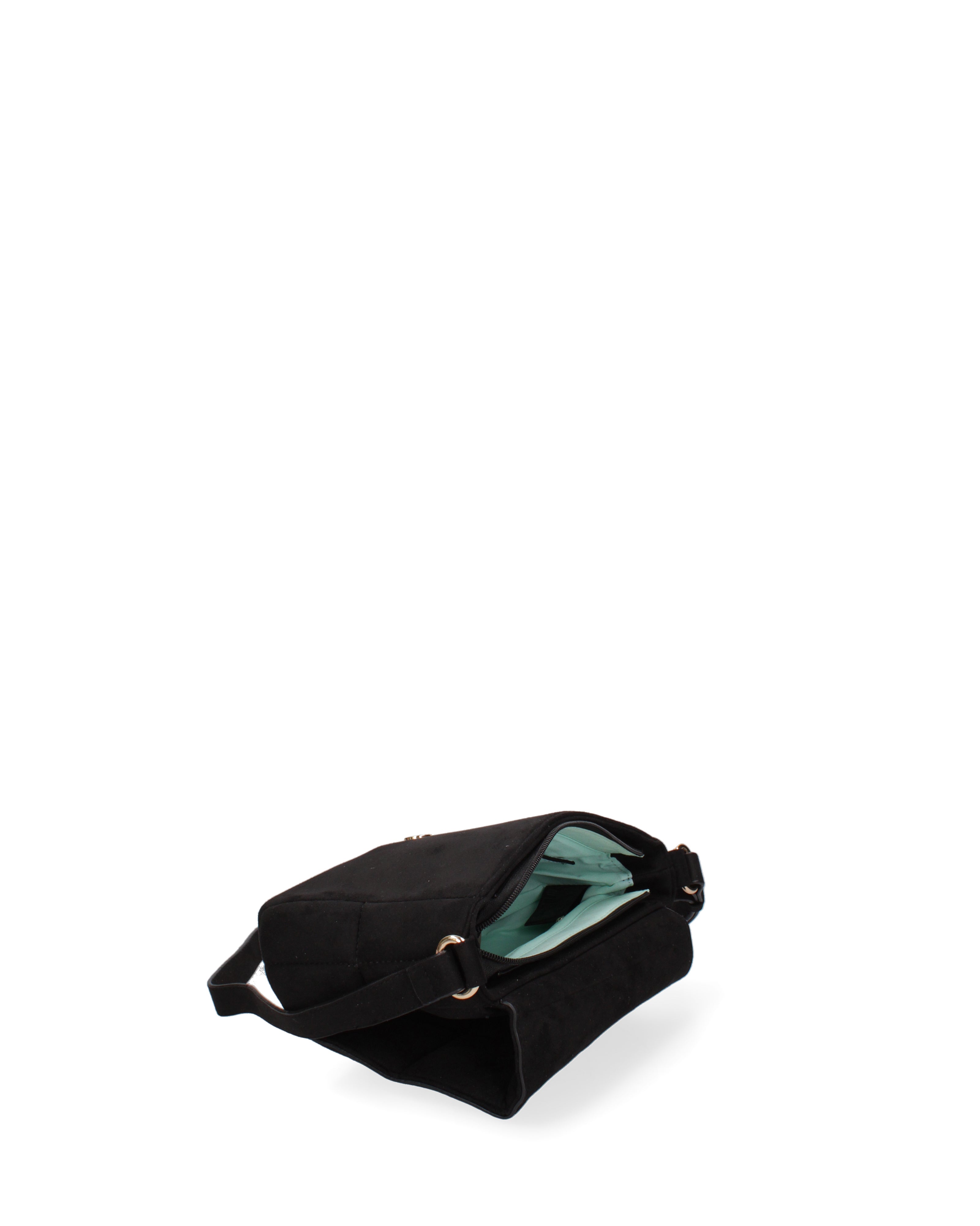 Borsa a spalla da donna Ecopelle DC3323-1-BLACK Diana&co