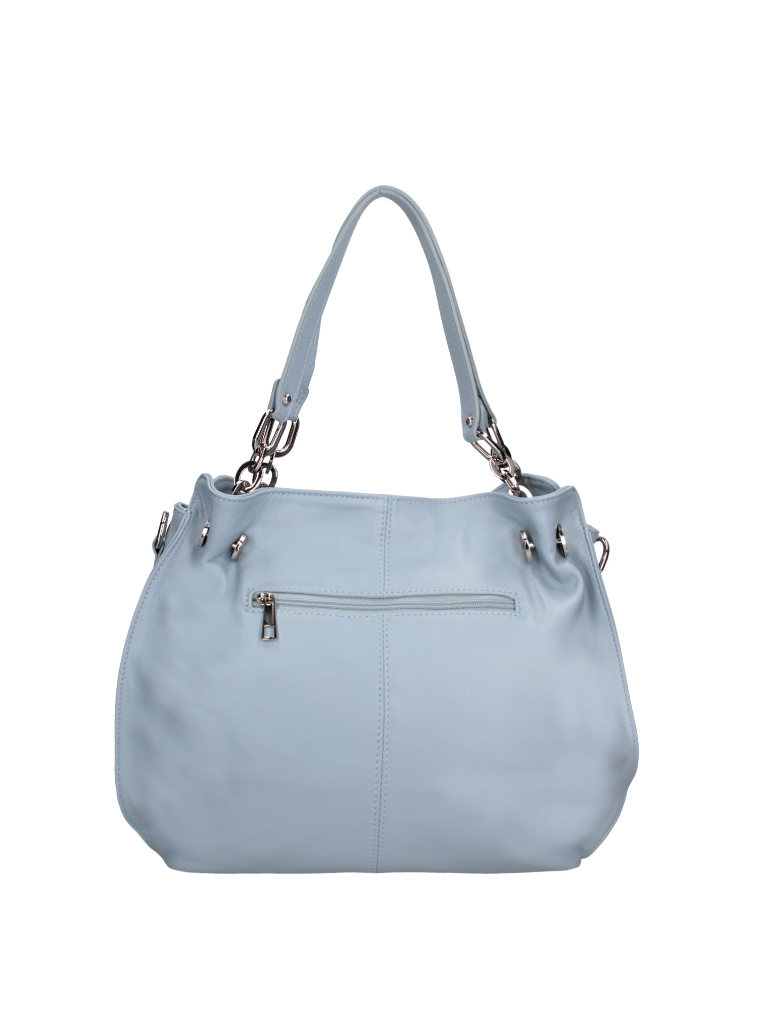 Ereba Borsa a mano da donna Made in Italy 100% pelle 3305-S92 CELESTE Gave Lux