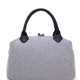 Borsa a mano da donna 100% pelle vegana PU 749-1PT-NAVYBLUE Diana&co