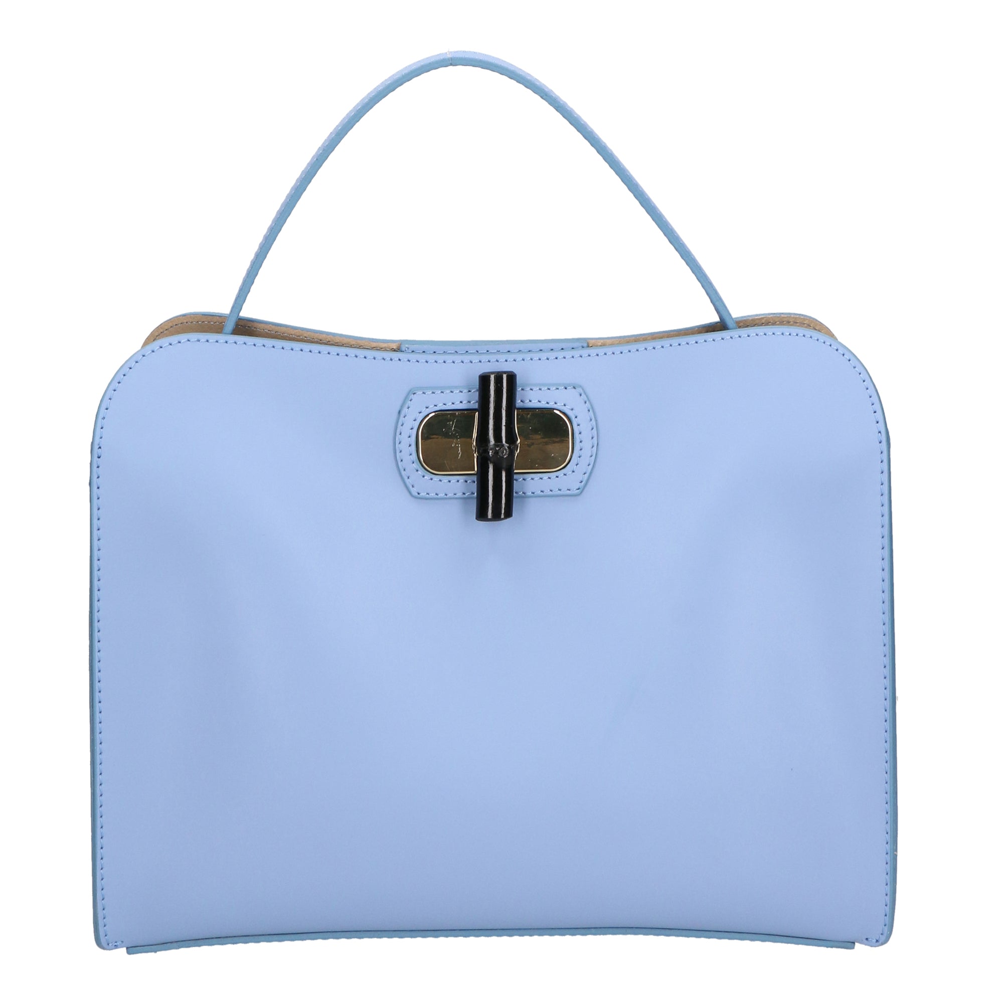 Kashia Borsa a mano da donna 100% pelle 06012-L220 AZZURRO Gave Lux