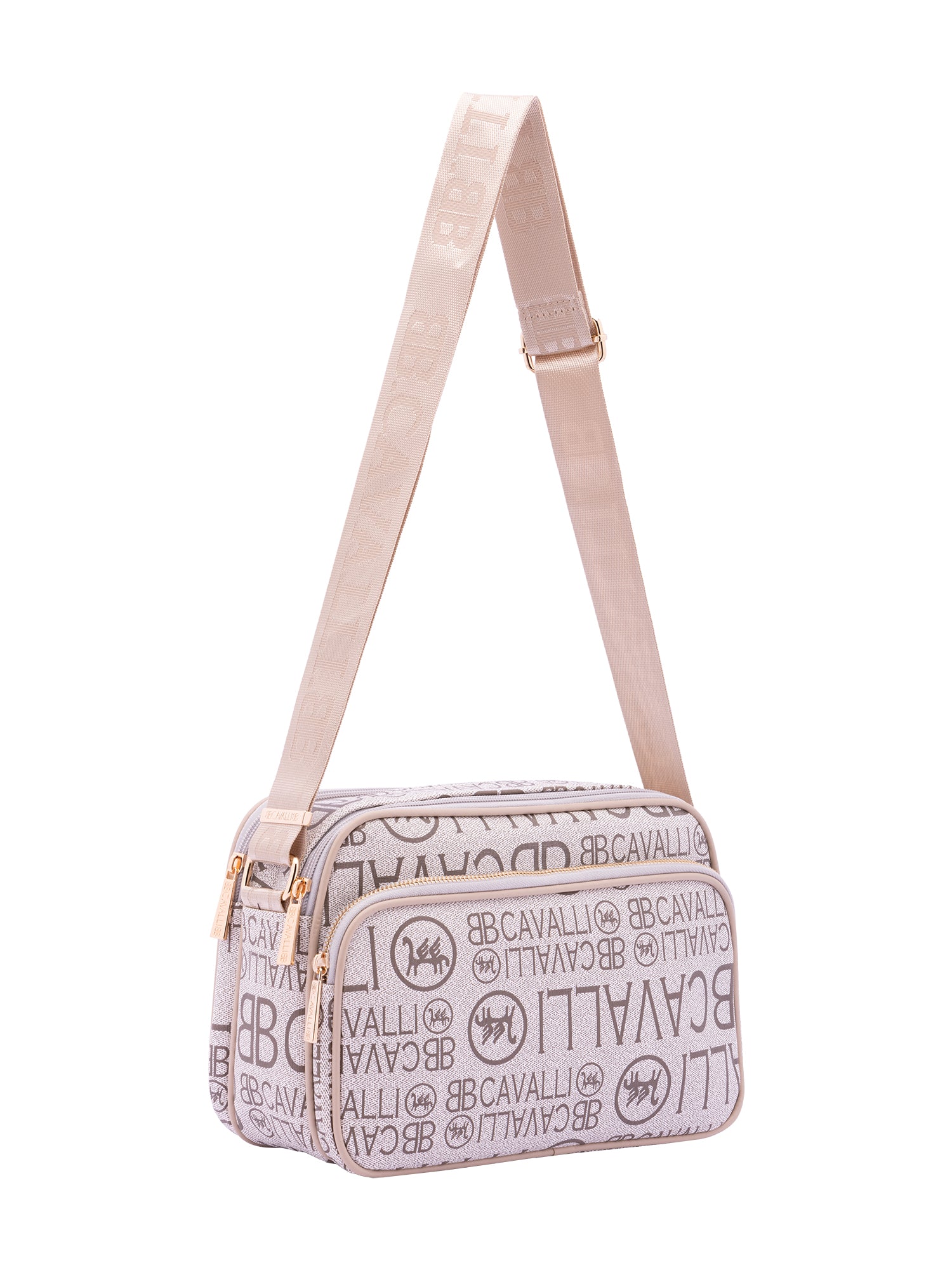 Borsa a tracolla da donna Ecopelle BC1375-ALBICOCCA B Cavalli