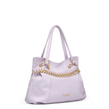 Evanthe Lux Borsa a spalla da donna 100% pelle B16982-LILLA Braccialini