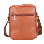 Borsa a tracolla uomo 100% pelle PU PCL3106-BROWN Northampton Polo Club