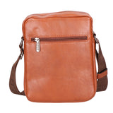 Borsa a tracolla uomo 100% pelle PU PCL3106-BROWN Northampton Polo Club