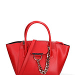 Borsa a mano da donna Vera pelle JR-W-1102BX-CORAL RED-SILVER John Richmond