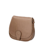 Bianca Borsa a tracolla da donna Vera pelle 10016 1020-S240 TAUPE SCURO Gave Lux