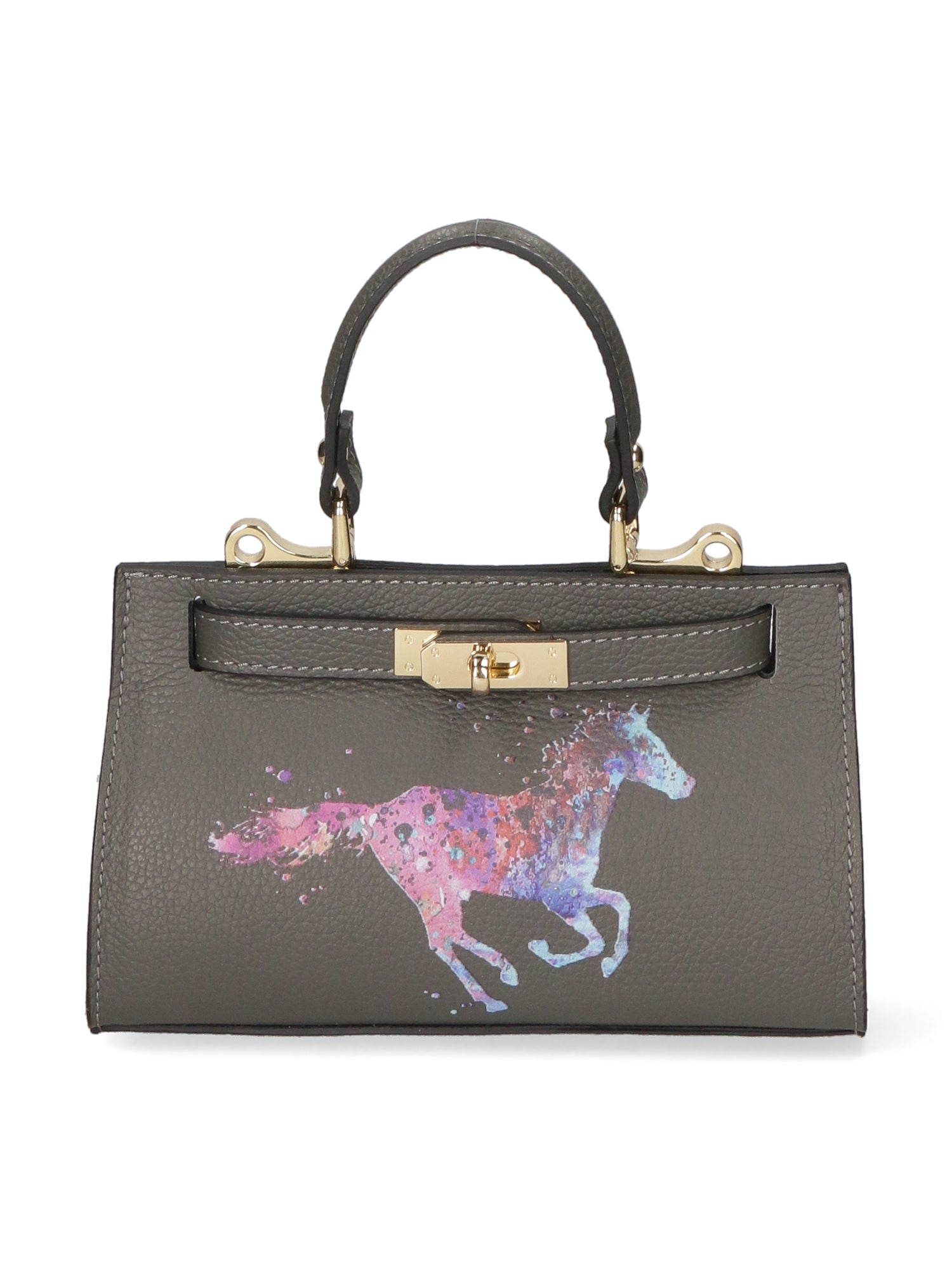 Noel Borsa a mano da donna Vera pelle 04265-D27 GRIGIO SCURO DARK GREY Gave Lux