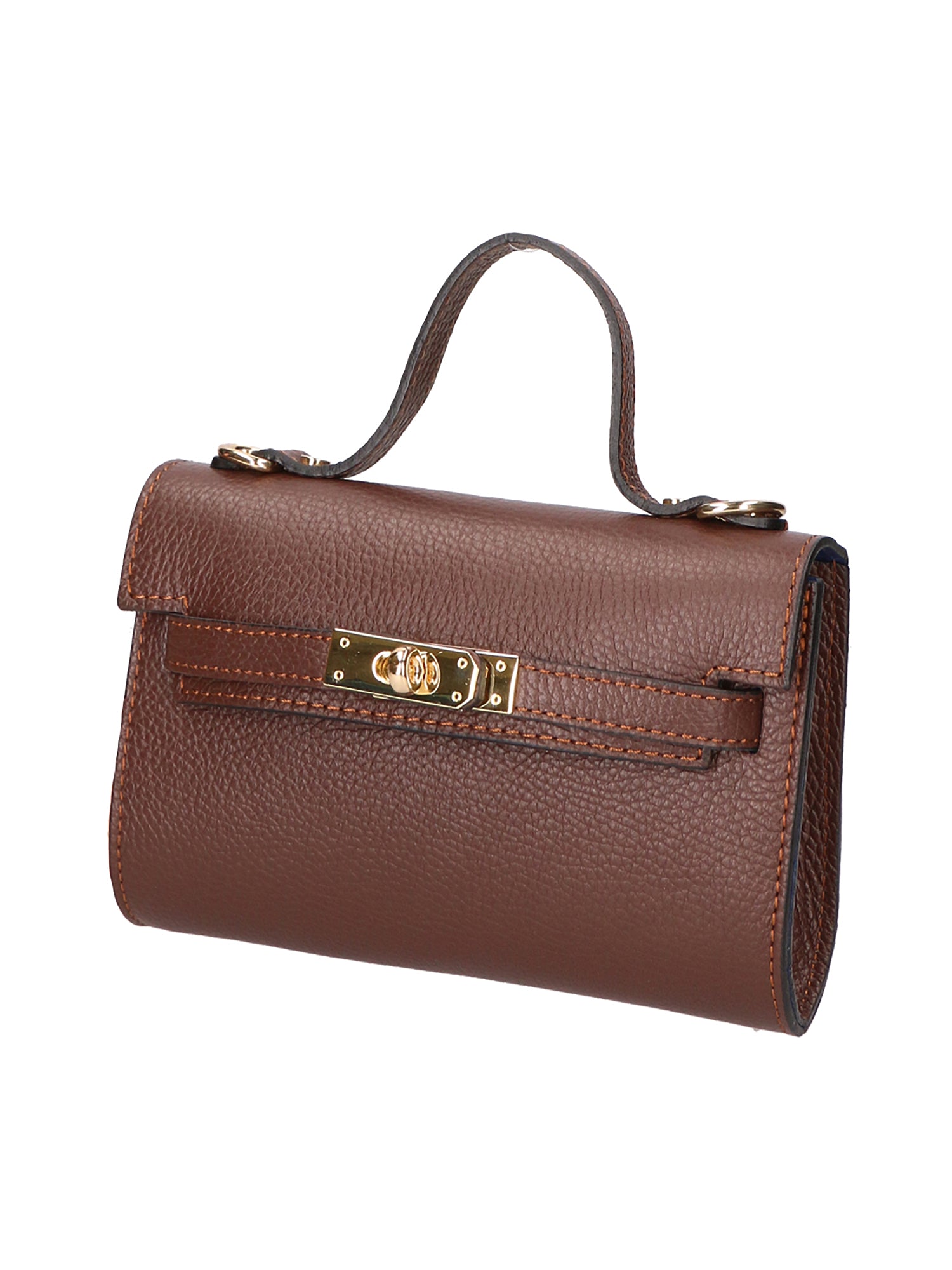 Uma Borsa a mano da donna Vera pelle 06525-D223 cioccolato Gave Lux