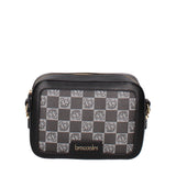 Brisella Borsa a tracolla da donna 100% poliuretano B16175-NERO Braccialini