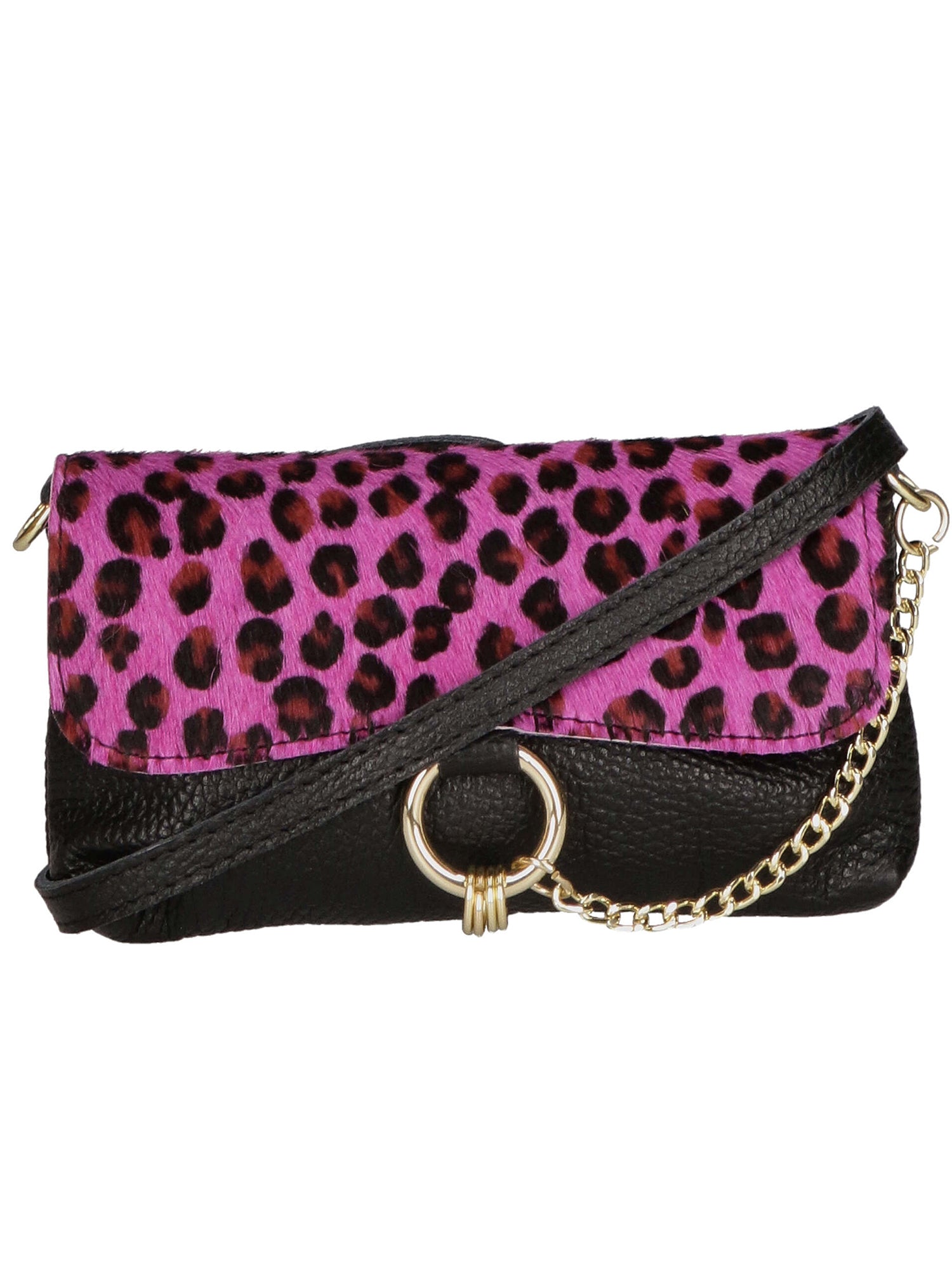 Safira Borsa a mano da donna Vera pelle 04760-LEO P FUXIA Gave Lux