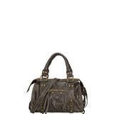 Erisia Borsa a spalla da donna Vera pelle 06091-049 VERDE MILITARE SCURO Gave Lux