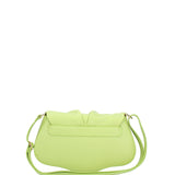 Borsa a spalla da donna Vera pelle 07152-D12 VERDE Viola Castellani