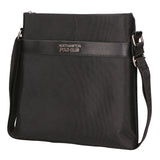 Borsa a tracolla uomo Pelle vegana + Tessuto PCL3068-BLACK Northampton Polo Club