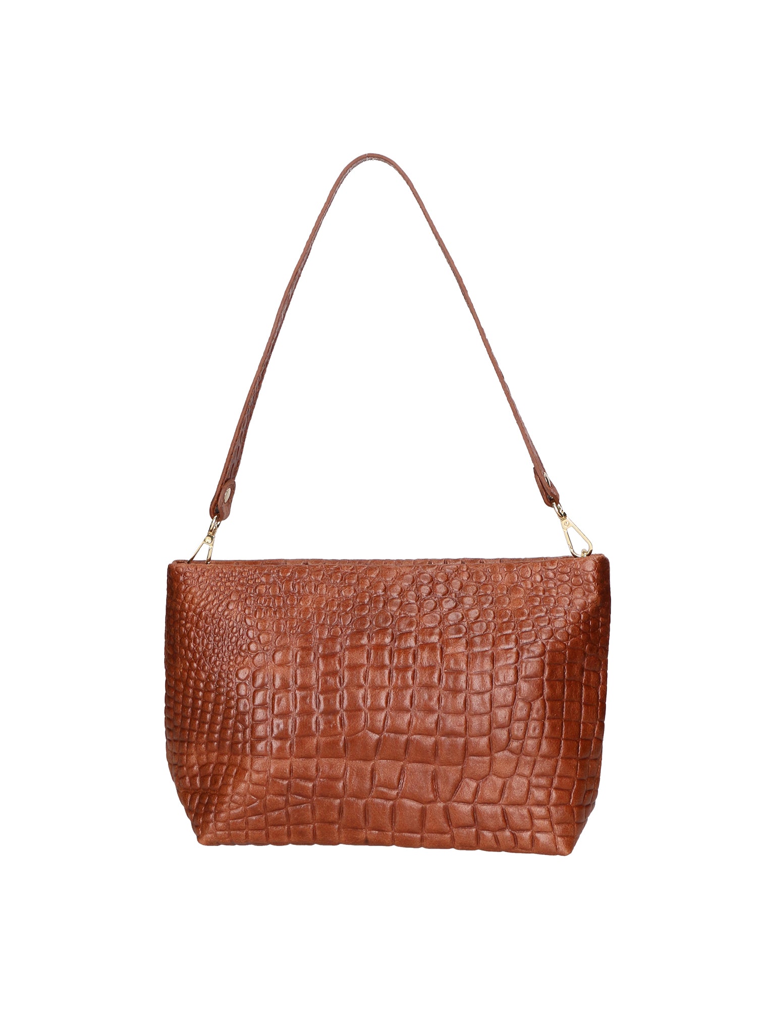 Lorelei Borsa a spalla da donna Vera pelle croco 06498-040 MARMO SCURO Gave Lux