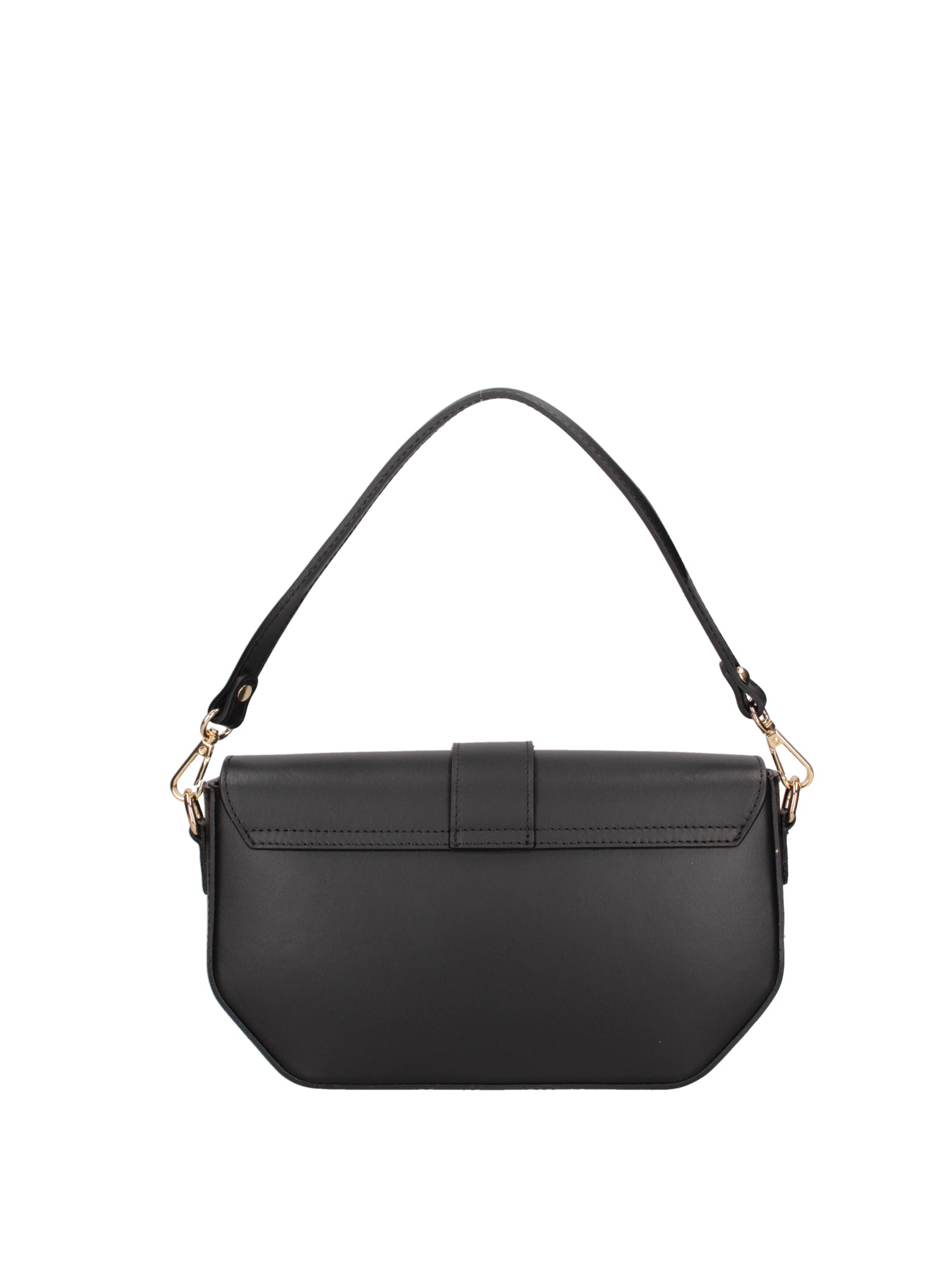 Borsa a spalla da donna Vera pelle 07229-NERO Roberta Rossi