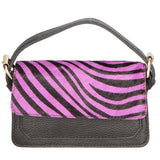 Aleide Borsa a mano da donna Vera pelle 04858-ZEBRA FUXIA Gave Lux