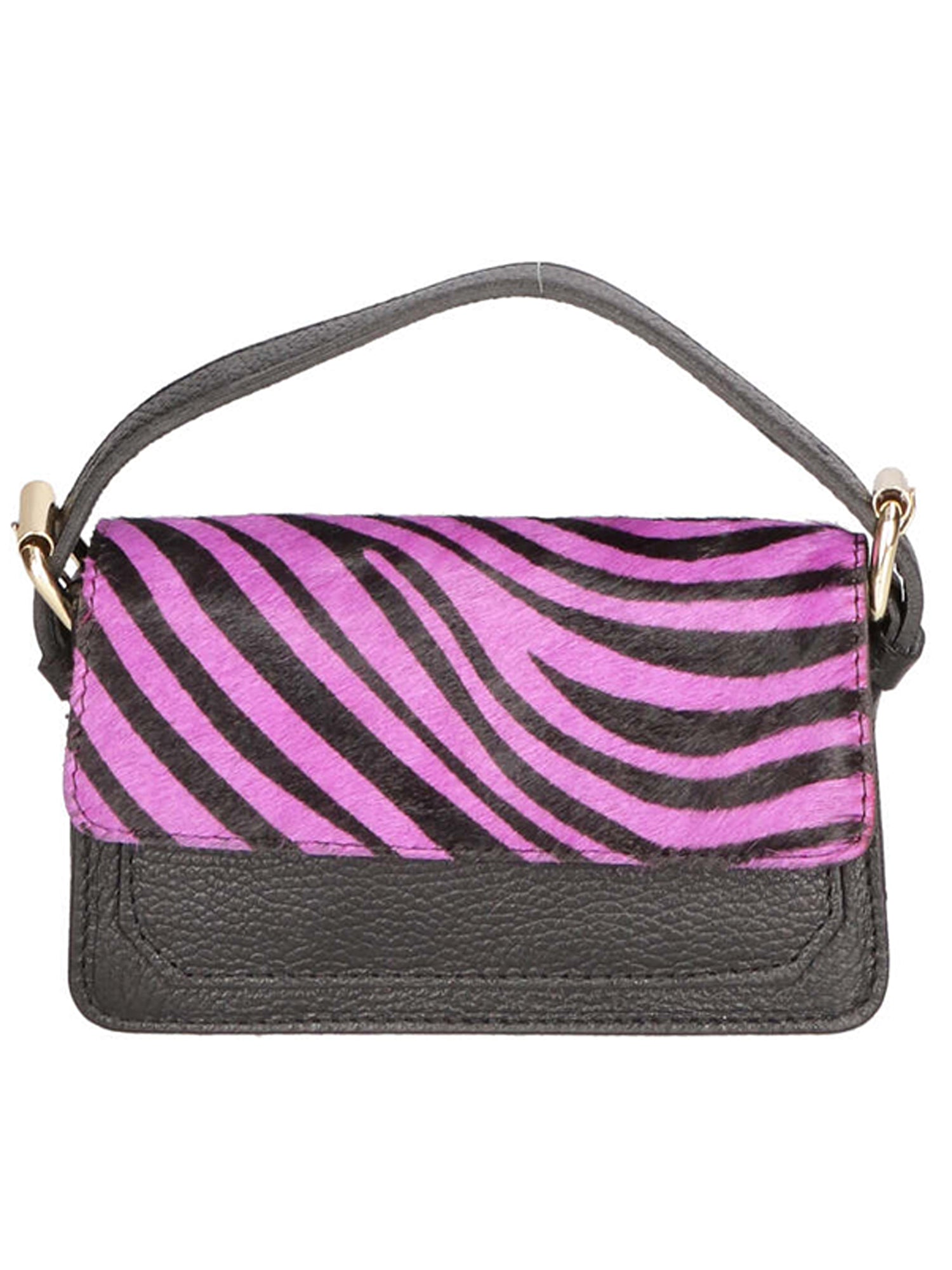 Aleide Borsa a mano da donna Vera pelle 04858-ZEBRA FUXIA Gave Lux