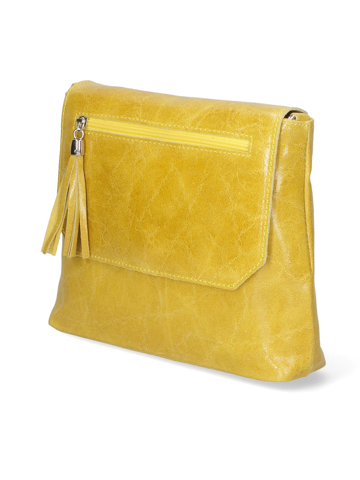 Carol Borsa a tracolla da donna Vera pelle 10035-GIALLO Gave Lux