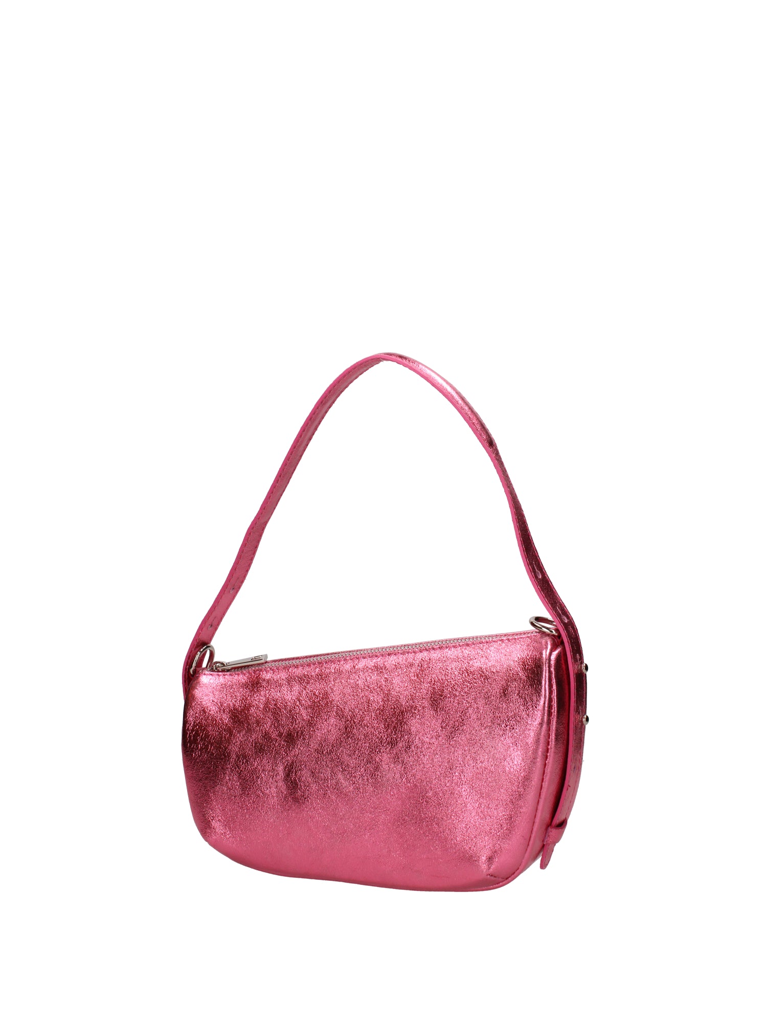 Borsa a spalla da donna Vera pelle e metallo 07228-L025 FUXIA CHIARO Roberta Rossi