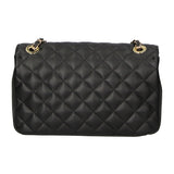Clizia Borsa a spalla da donna Vera pelle 6078-NERO BLACK Gave Lux