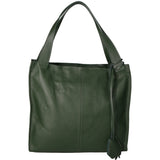 Seraphina Ultra Borsa a spalla da donna Vera pelle 3311-D14 VERDE SCURO DARK GREEN Gave Lux