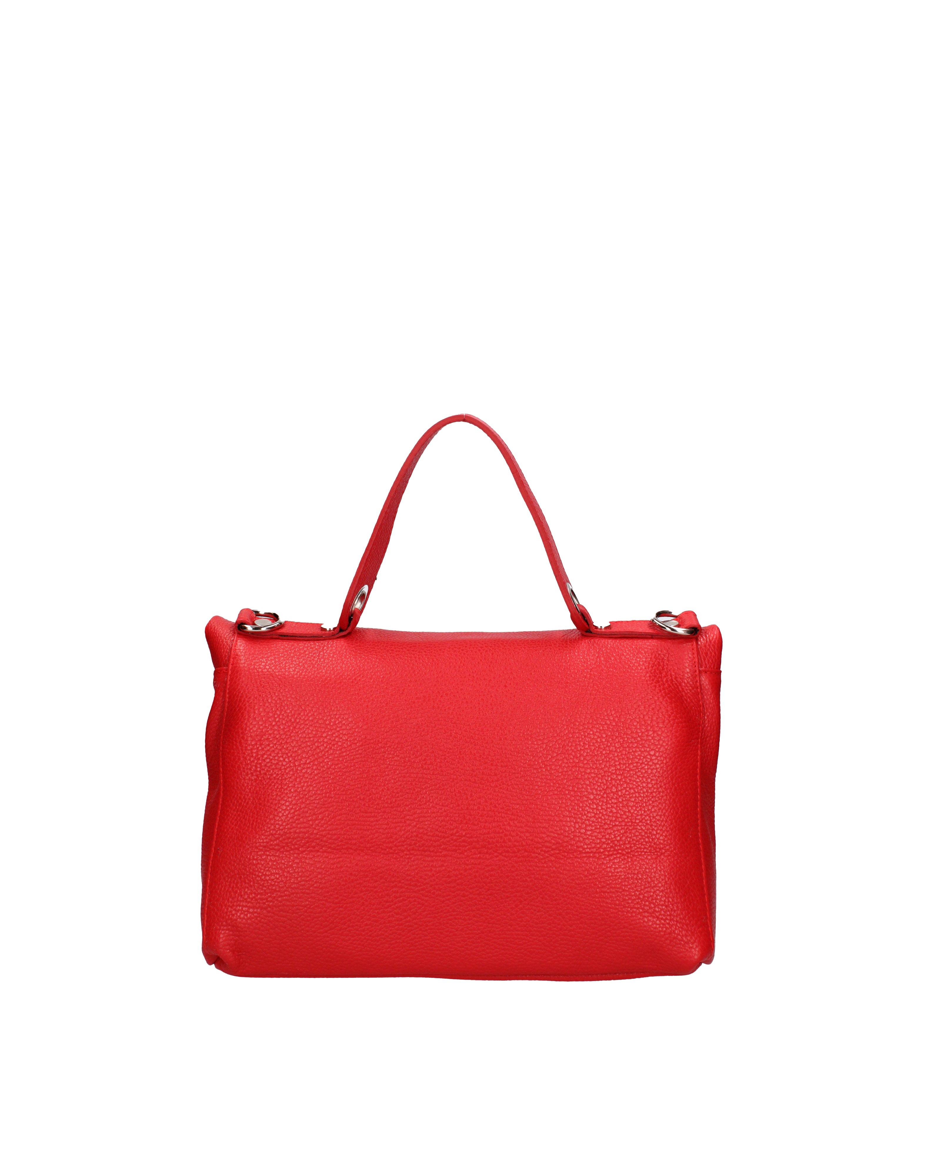 Borsa a spalla da donna Vera pelle 07159-D58 ROSSO FUOCO Viola Castellani