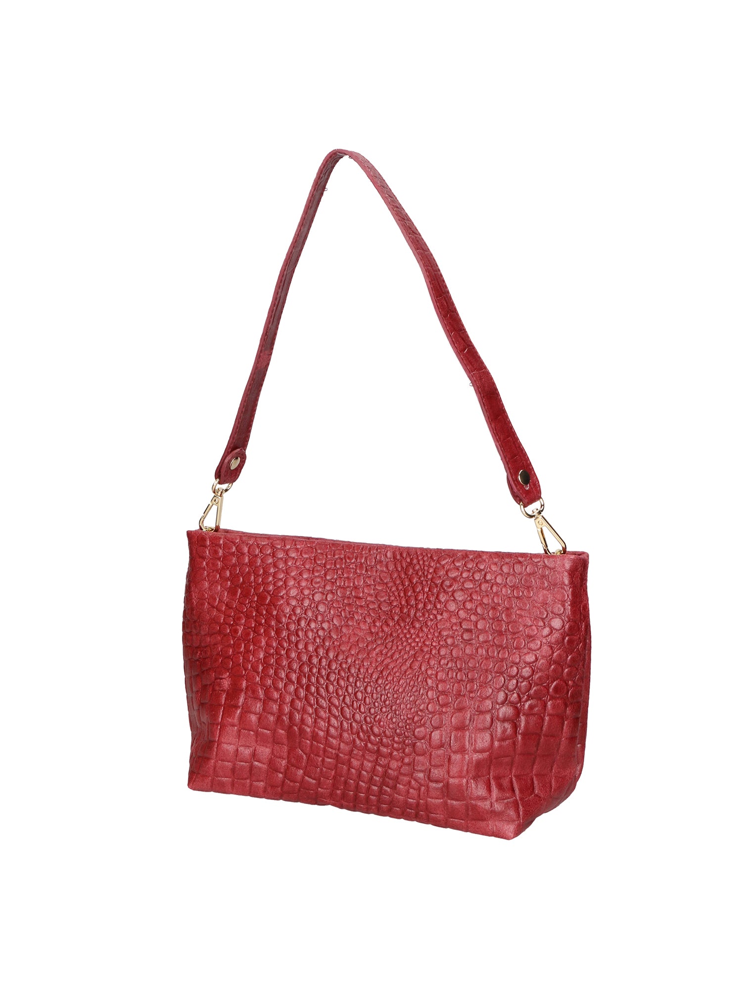 Lorelei Borsa a spalla da donna Vera pelle croco 06498-037 BORDO Gave Lux