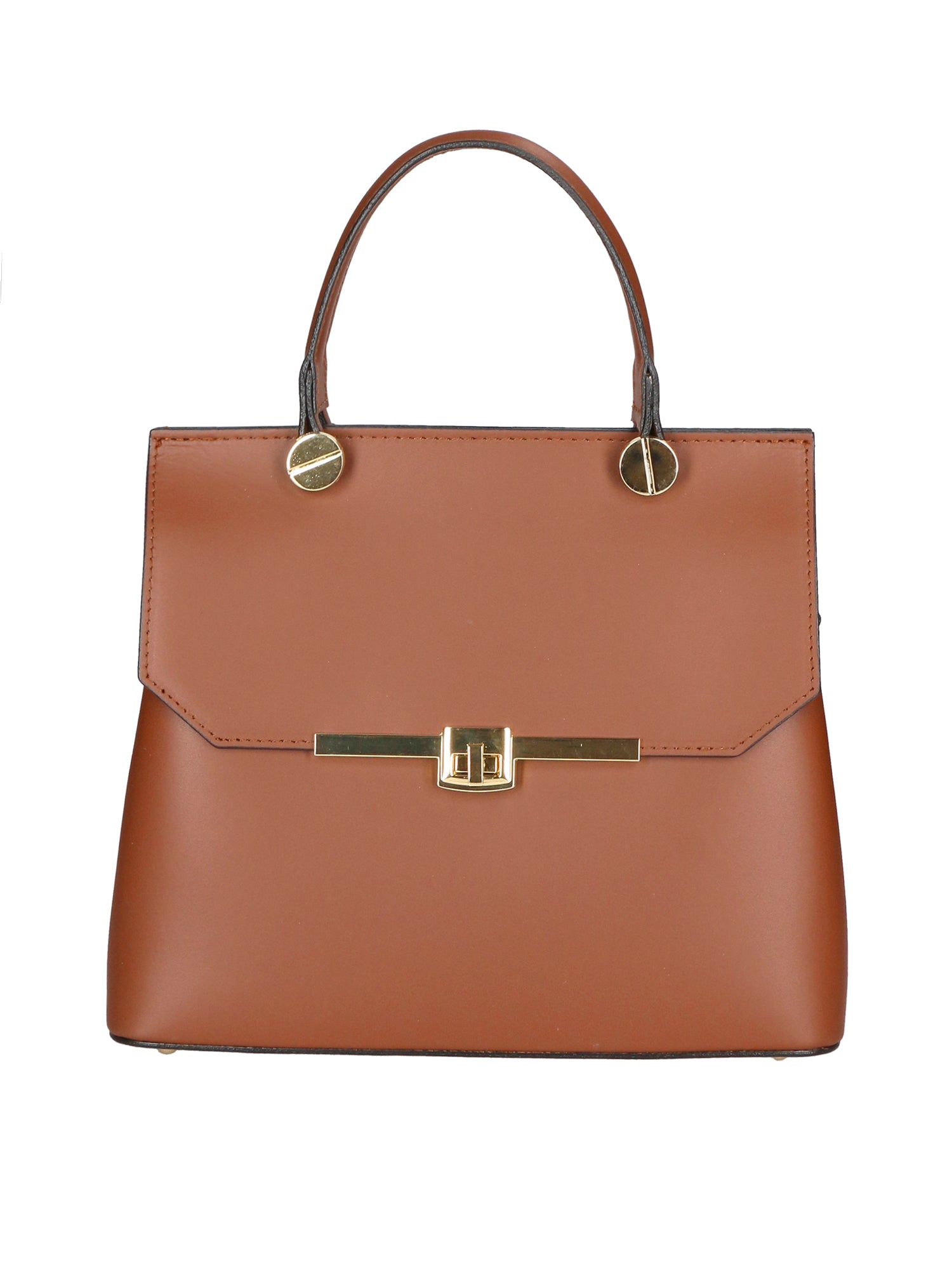 Borsa a mano da donna 100% vera pelle 7708-L131 MARRONE Gave Lux