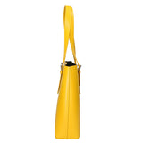 Germana Borsa a spalla da donna 100% pelle 05924-B04 GIALLO Gave Lux