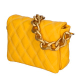 Adriana Borsa a mano da donna Vera pelle 04539-S04 GIALLO Gave Lux