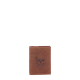 Portafoglio uomo in vera pelle Casual IN-1104-SKULL-MARRONE Sergio Valentini