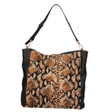 Asia Borsa a spalla da donna Vera pelle 05475-PITONE CUOIIO 007 Gave Lux