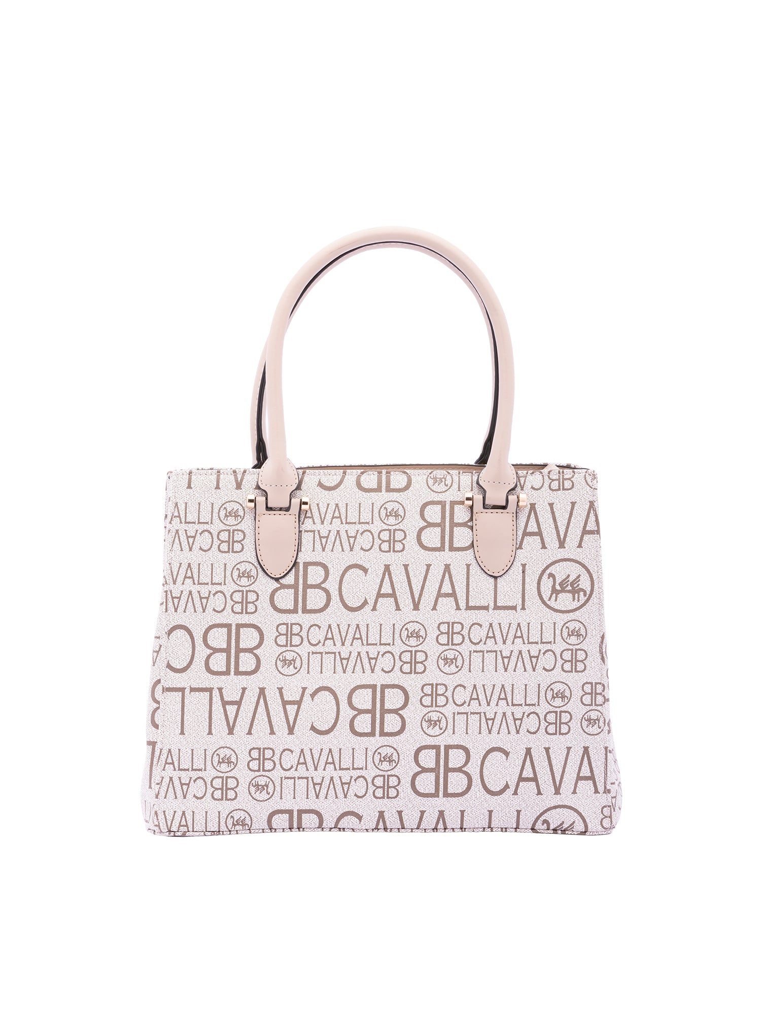 Borsa a mano da donna Ecopelle e poliestere BC1370-BEIGE B Cavalli