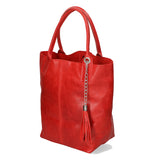 Althea Borsa a mano da donna Vera pelle 5190-023 ROSSO Gave Lux