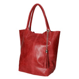 Althea Borsa a mano da donna Vera pelle 5190-024 ROSSO MEDIO Gave Lux