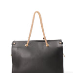 Borsa a spalla da donna Vera pelle JR-W-100-BLACK-GOLD John Richmond