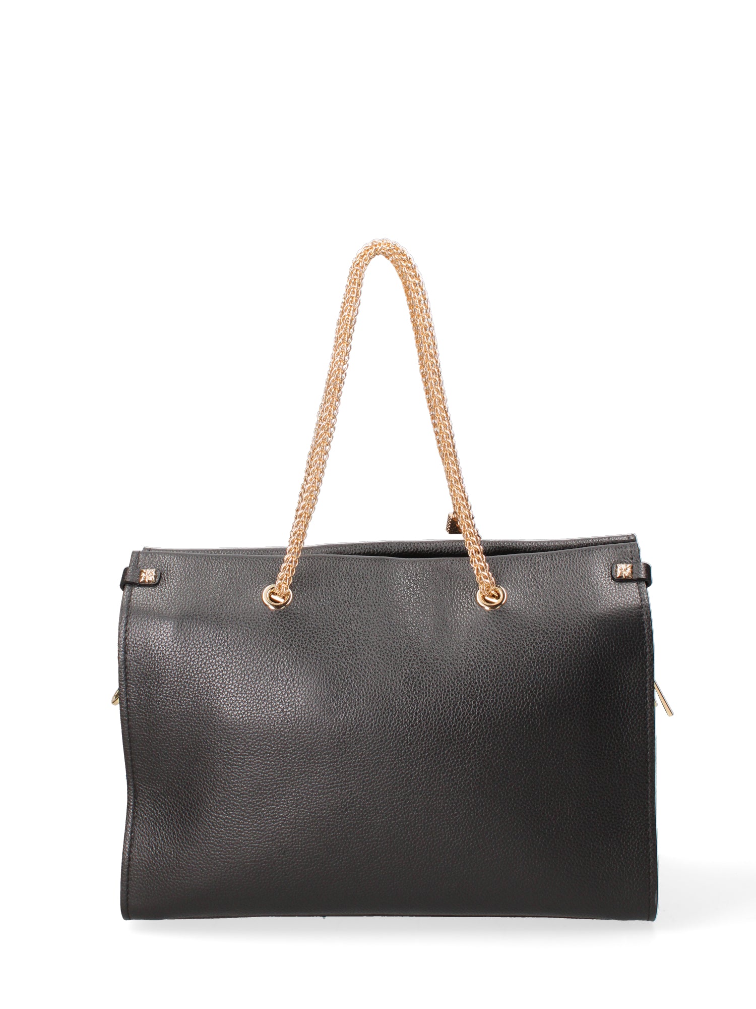 Borsa a spalla da donna Vera pelle JR-W-100-BLACK-GOLD John Richmond
