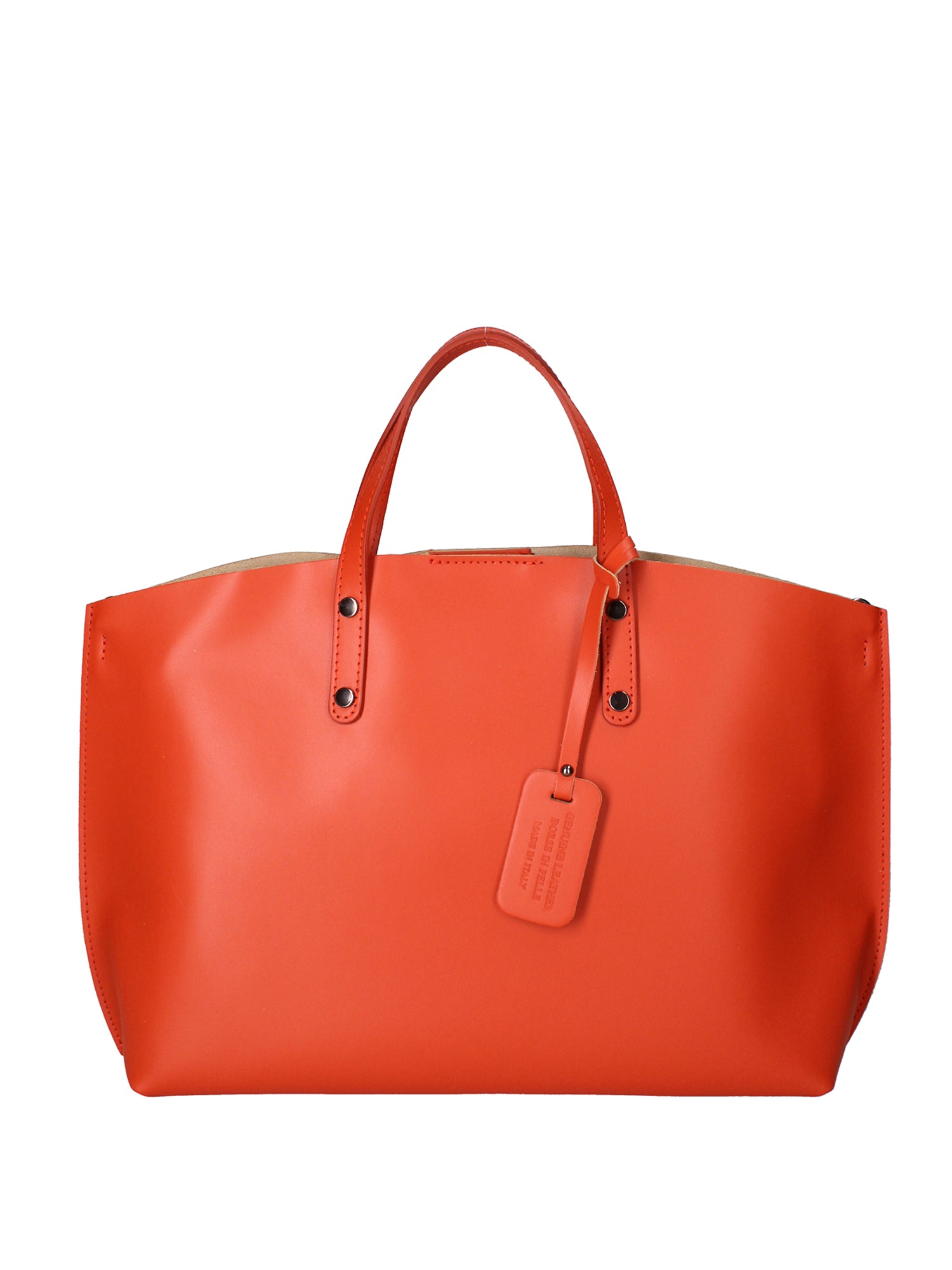 Lumena Borsa a mano da donna Vera pelle 2094-L311 MATTONE Gave Lux